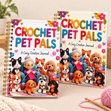 English Crochet Yarn Loop Notebook, Cute Cat & Dog Yarn Doll Cover, Adorable Pet Cartoon Handmade Theme Notepad, DIY Crochet Inspiration Record, Handmade Project Planning, Creative Diary & Learning Notes, Portable Spiral Binding Design, Suitable For Crochet Enthusiasts, Handmade DIY Creators, Students & Women, Creative Stationery, Birthday Gift, Christmas Gift, Holiday Gift - Style 1 - View 5