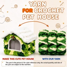 CLSUPER Super Chunky Chenille Yarn Set 2*250g (500g Total), Gradient Color, Soft Plush Giant Yarn, Suitable For Arm Knitting, DIY Blankets, Pet Beds, Crochet Projects, Washable, Suitable For Beginners - 2 - View 2