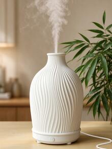 1pc USB 5V 80ml Resin Ultrasonic Essential Oil Diffuser, Suitable For Small Room Aromatherapy Humidification And Aromatherapy Diffuser & Humidifier - White - View 1