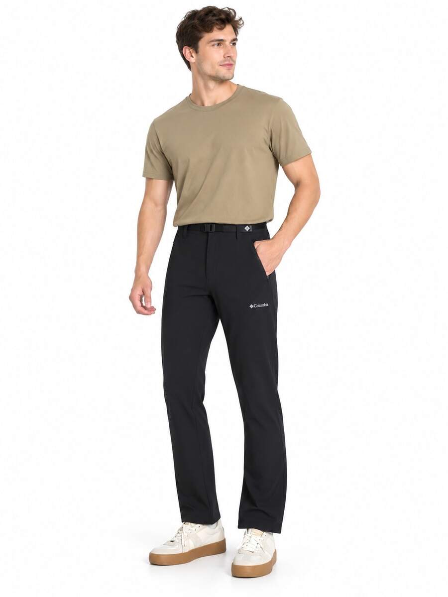 Columbia New Men's Outdoor Sports Casual Soft Shell Long Pants - Black - View 1