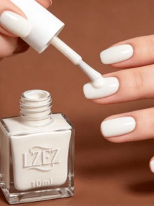 1瓶水性指甲油 - LZEZ - 2026新款 10ml 可撕除持久快乾指甲油，無酒精，學生適用 - 白色 - 查看 2