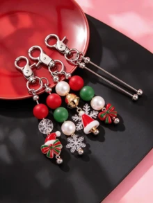 30pcs Creative Women's Keychain Set | Blank Bar Bead Key Ring Kit For Crafting, Bag Charms | Suitable For Weddings, Parties, Graduation, Holidays, Back To School Gifts | Iron Material, Lobster Clasp, FOYOTRI - Crab Clip Set - View 8