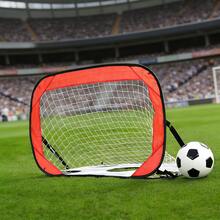 2 In 1 Portable Detachable Quick Set Up Soccer Goal, Soccer Training Net For Shooting, Point Blank & Free Kick Practice - Black - View 8
