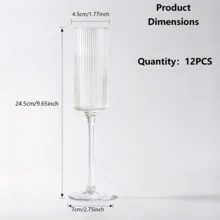 12pcs Acrylic Champagne Cups, 5oz (Approx. 141.7g) Unbreakable Reusable Stemware - Modern And Perfect For Home Daily Life, Wedding, Baking, Drinking, Party Supplies (Transparent) - View 14