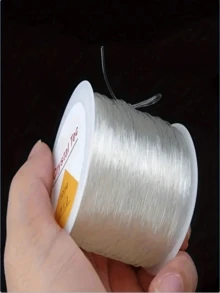 1 Roll Clear Elastic Cord, 0.5-1.0mm, Flexible Elastic String, Suitable For Handmade DIY Beading, Jewelry Making, Perfect For Making Bracelets, Necklaces And Other Beaded Handmade Accessories - Multiple Styles - View 15
