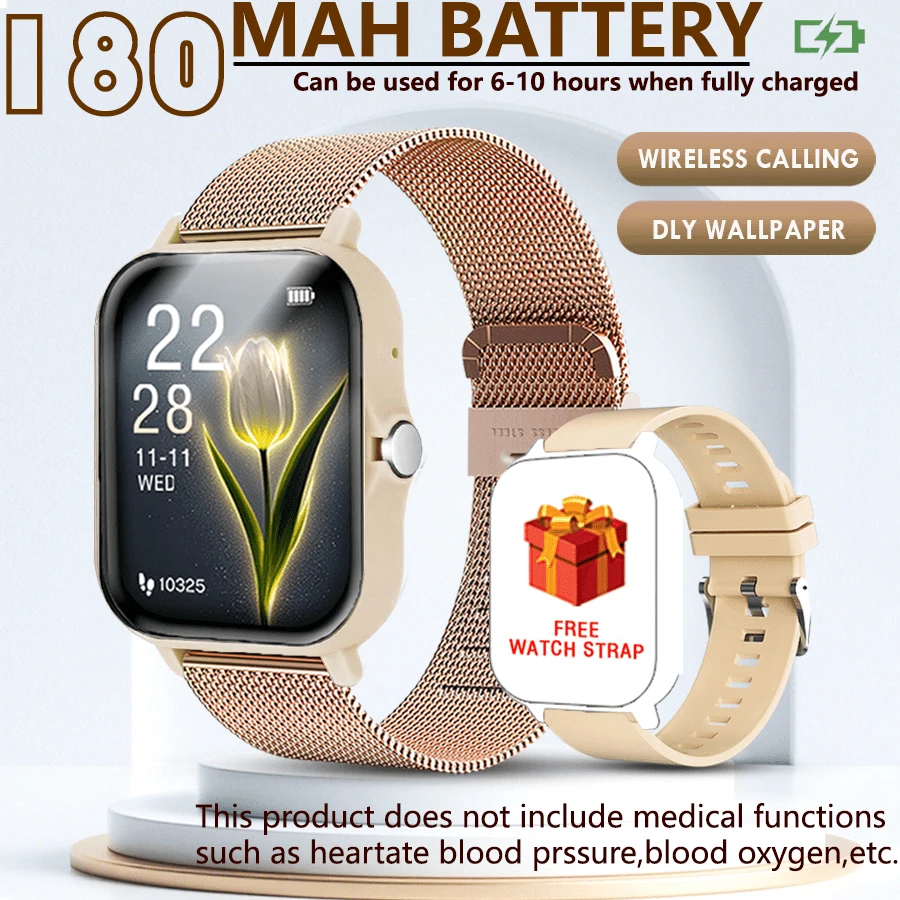 1.83 Inch Smart Watch For Men And Women, 1pc, Can Make Calls, Receive Messages, Alarm, Pedometer, Multiple Sports Modes, Compatible With Android And IOS, Suitable For School, Sports, Parties, Birthdays, Ideal Gift