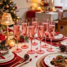 12 Pack Acrylic Champagne Glasses, 5oz (Approx. 141.7g) Unbreakable Reusable Stemware - Modern And Perfect For Home Daily Use, Wedding, Baking, Drinking, Party Supplies (Clear) - View 1