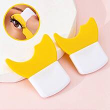 2 buah Alat Rias Mata Silikon, Kuas Maskara/Eyeshadow/Eyeliner Multifungsi, Dapat Digunakan Kembali, Cocok Untuk Pemula Rias Mata - MultiWarna - View 7
