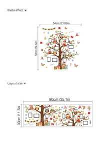 1pc, Multi-Style, Christmas Decoration Wall Sticker, Creative Christmas Tree Sticker, Photo Wall DIY, Gift Box Christmas Tree, PVC Self-Adhesive, Suitable For Bedroom/Living Room/Entrance/Kitchen/Sofa Background Wall - Multicolor - View 7
