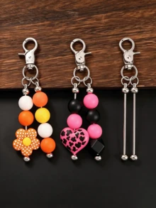 30pcs Creative Women's Keychain Set | Blank Bar Bead Key Ring Kit For Crafting, Bag Charms | Suitable For Weddings, Parties, Graduation, Holidays, Back To School Gifts | Iron Material, Lobster Clasp, FOYOTRI - Crab Clip Set - View 6