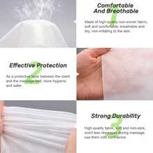10/20/50/100pcs Disposable Massage Bed Sheets, Non-Woven Thick Breathable Massage Bed Sheets, Beauty Bed Sheets - White - View 3