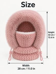 Upgraded Thickened Neutral Balaclava Hat, Combines Hat, Neck Warmer And Face Mask In One, Designed For Cold Weather Cycling, Windproof Ear Protection Full Coverage Warmth, Suitable For Outdoor Activities, Perfect Christmas Gift - Multicolor - View 4