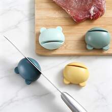 Cartoon Frog Sharpening Stone, Kitchen Quick Knife Sharpener, Knife And Scissors Sharpening Tool, Kitchen Gadget, Hand Tool, Convenient And Practical, Restore Dull Knives To Sharpness, Kitchen Tool, Kitchen Supplies, Kitchen Accessories, Christmas, Halloween, Christmas Gift - Multicolor - View 5