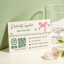 Customized QR Code Business Cards, Greeting Cards, Event Cards, Table Cards, Personalized, Suitable For Employees, Business, Work, Office, School, Back To School Season, Office And Learning Supplies, Christmas Decoration, 89X51mm, Personalized Gifts - Business Card - View 5