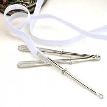 1pc Elastic Band Threader/Puller (Sewing DIY Tool, Waistband Threading Needle), Threading Needle Clip, Threading Band Tool, Home DIY Threading Tool - Opening - View 2