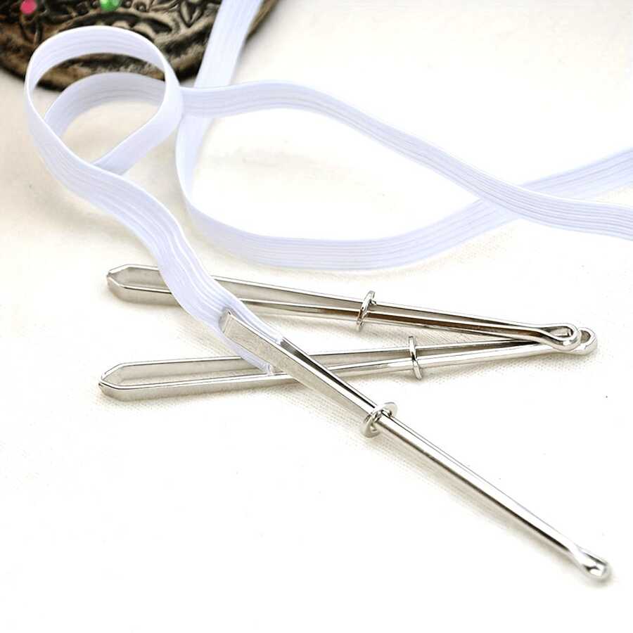 1pc Elastic Band Threader/Puller (Sewing DIY Tool, Waistband Threading Needle), Threading Needle Clip, Threading Band Tool, Home DIY Threading Tool