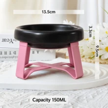 1 Set Elevated PP Pet Bowl With Metal Stand, Cat And Dog Feeding Bowl - 150ml - View 9