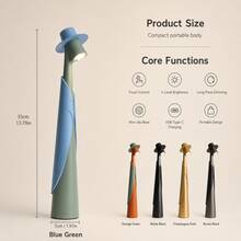 1pc Rechargeable LED Desk Lamp, 3-Level Dimmable Touch Control Ambient Light, Modern Minimalist Portable Bedside Lamp, Suitable For Bedroom, Dining Room, Office And More - Various - View 13