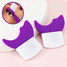 2 buah Alat Rias Mata Silikon, Kuas Maskara/Eyeshadow/Eyeliner Multifungsi, Dapat Digunakan Kembali, Cocok Untuk Pemula Rias Mata - MultiWarna - View 10