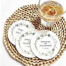 Personalized Custom 3 Inch & 2 Inch Wedding Wine Or Champagne Glass Labels - Elevate Your Celebration Or Wedding Welcome Wall | Blank Hand-Writable Wine Glass Labels For Seating, Personalized Wedding Wine Or Champagne Glass Labels For Events, Party Wine Glass Labels - Wine Glass Tags - View 4