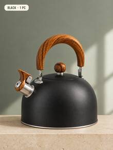 3L Large Capacity Stainless Steel Whistling Kettle, Stove-Top Whistling Teapot, Durable Flat Bottom Hot Water Kettle, Suitable For Gas Stove, Electric Stove, Ceramic Cooktop, Home Tea And Coffee Kitchen Tea Set - Sky Gray Green - View 13
