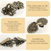 1Pair/2/4Pairs Vintage Sweater Clips - Cardigan Collar Clips And Formal Shirt Clips, Suitable For Women's Shirts, Dresses, Shawls And Cardigans, Anti-Exposure Collar Scarf Clips - Multicolor - View 11