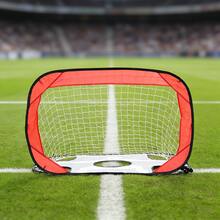 2 In 1 Portable Detachable Quick Set Up Soccer Goal, Soccer Training Net For Shooting, Point Blank & Free Kick Practice - Black - View 10