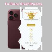 1 miếng dán bảo vệ mặt sau điện thoại Hydrogel mờ phủ toàn màn hình cho Apple 18 Series, phù hợp cho Apple 18 Pro / 18 Pro Max / 17 / 17 Pro / 17 Pro Max / Air Series, dán lưng tràn viền khung, siêu mỏng, chống rơi, miếng dán mềm - Trong sáng - Xem 12