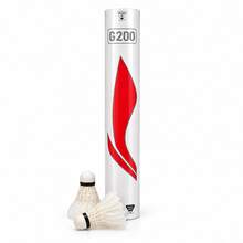 LI-NING G200 Badminton Shuttlecocks, Speed 76 12-Pack Goose Feather Composite Cork Head, Professional Training Match Shuttlecocks AYQR014-76 - White 76 Speed - View 3