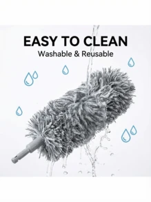 SMEGGEMS Multifunctional Extendable Dust Duster, Bendable Head, Reusable And Washable, Suitable For High Ceilings, Furniture And Car Cleaning - View 5