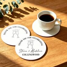 Personalized Custom 3 Inch & 2 Inch Wedding Wine Or Champagne Glass Labels - Elevate Your Celebration Or Wedding Welcome Wall | Blank Hand-Writable Wine Glass Labels For Seating, Personalized Wedding Wine Or Champagne Glass Labels For Events, Party Wine Glass Labels - Wine Glass Tags - View 3