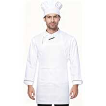 1 Set - Chef Apron And Hat Set - Adjustable Apron Paired With Butcher Hat - Baking Attire - Suitable For Both Men And Women - Multicolor - View 2