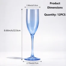 5oz Unbreakable Champagne Flutes, Reusable Champagne Toasting Cups, Clear Plastic Martini Glasses - Suitable For Cocktails, Champagne And Desserts, Reusable, Mousse Cups - View 16