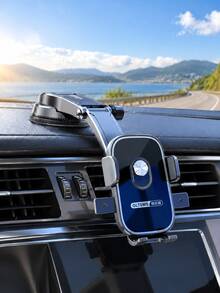 Magnetic Car Phone Holder, Air Vent Phone Mount, Universal Adjustable Phone Holder, 360 Degree Rotating Car Mount, Strong Grip Design, Dashboard Navigation Phone GPS Holder, Car Interior Hands-Free Driving Accessory - Multicolor - View 12