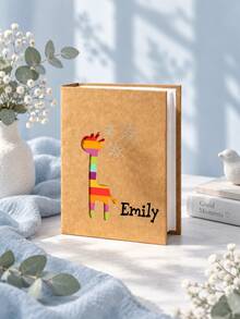 Personalized Family Photo Album, Embroidered Commemorative Album, Customized Girl's Memorial Photo Album, Floral Baptism Gift, Nursery Decor, Personalized Photo Album, Embroidered Photo Album, Keepsake, Girl's Gift, Butterfly Photo Album, Floral Photo - Multi-color - Kids' Growth Photo Album - View 4