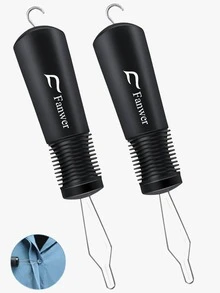 2pcs Non-Slip Button Hook Assistive Tool, Suitable For Shirts And Coats, Button Hook Assistant For Elderly And Arthritis Patients, One-Handed Button Hook And Zipper Pull Ring Button Assistive Device - Multicolor - View 4