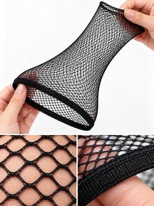 Bando Wig Tak Terlihat, Lengan Penahan Topi Wig, Jaring Rambut Wig Model Kaos Kaki, Jaring Rambut Elastis Anti Selip dan Bernapas untuk Berbagai Bentuk Kepala, Aksesori Wig Elastisitas Tinggi yang Dapat Diregangkan, Jaring Rambut Tak Terlihat untuk Cosplay Halloween - View 5