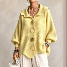 Women Sweaters - Yellow - View 7