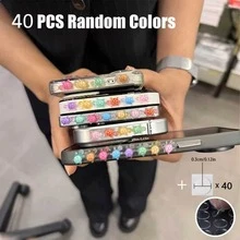 10pcs/15pcs/20pcs/25pcs/30pcs/35pcs/40pcs/50pcs Colorful 3D Little Turtle Side Decoration Stickers Random Colors, DIY Phone Case Modification Accessories, Nail Art Decorations, Fun Handmade DIY Phone Stickers Self-Adhesive, Free Paste Decoration Modification, Best Friend Handmade Creative Gift Small Items - Multicolor - View 19