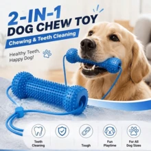 Tempat Sikat Gigi Hewan Peliharaan, Mainan Interaktif untuk Anjing, Mainan Kunyah untuk Anjing, Membersihkan Gigi Anjing, Sikat Gigi Tahan Gigitan, Mainan Kunyah untuk Membersihkan Gigi, Cocok untuk Anjing Kecil hingga Besar, Mempermudah Menyikat Gigi Anjing, Sikat Gigi Hewan Peliharaan dan Tongkat Kunyah - MultiWarna - View 12
