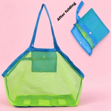 1pc Sports Capacity Storage Bag, Foldable Beach Travel Bag, Large Mesh Quick Drainage And Sand Removal, Lightweight Multifunctional Storage Bag, Suitable For Beach Travel, Camping And Vacation - Multicolor - View 6