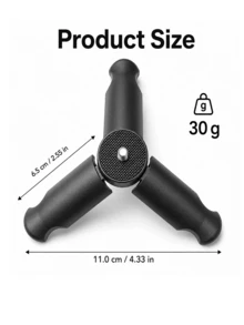 Mini Foldable Tripod With 1/4'' Screw, Mini Portable Desktop Tripod, Outdoor Shooting Handheld Camera Mount With Dual-Claw Action Camera Adapter, Compact And Portable, Suitable For Pocket 40/Pocket 3, Osmo Action 5 Pro/4 And Other Cameras, Phone Holder, Webcam And LED Light, Perfect For Vlogging And Travel, Essential Gift For Photography Enthusiasts - View 3
