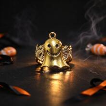 3pcs Halloween Ghost Pumpkin Castle Metal Open Adjustable Rings, Suitable For Party, Holiday, Gift And Daily Wear - Halloween Ring Set - View 4