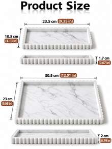 Silicone Bathroom Countertop/Vanity Tray, Round Silicone Bathroom Tray, Modern Bathroom Decor, Coffee Table Decor, Decorative Tray For Candles, Perfume, And Plants - View 8