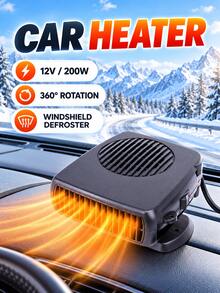 Car Defroster Car Heater Windshield Heater Fast Heating And Cooling Device Portable And Automatic 200W Suitable For Small And Large Vehicles - A - View 1