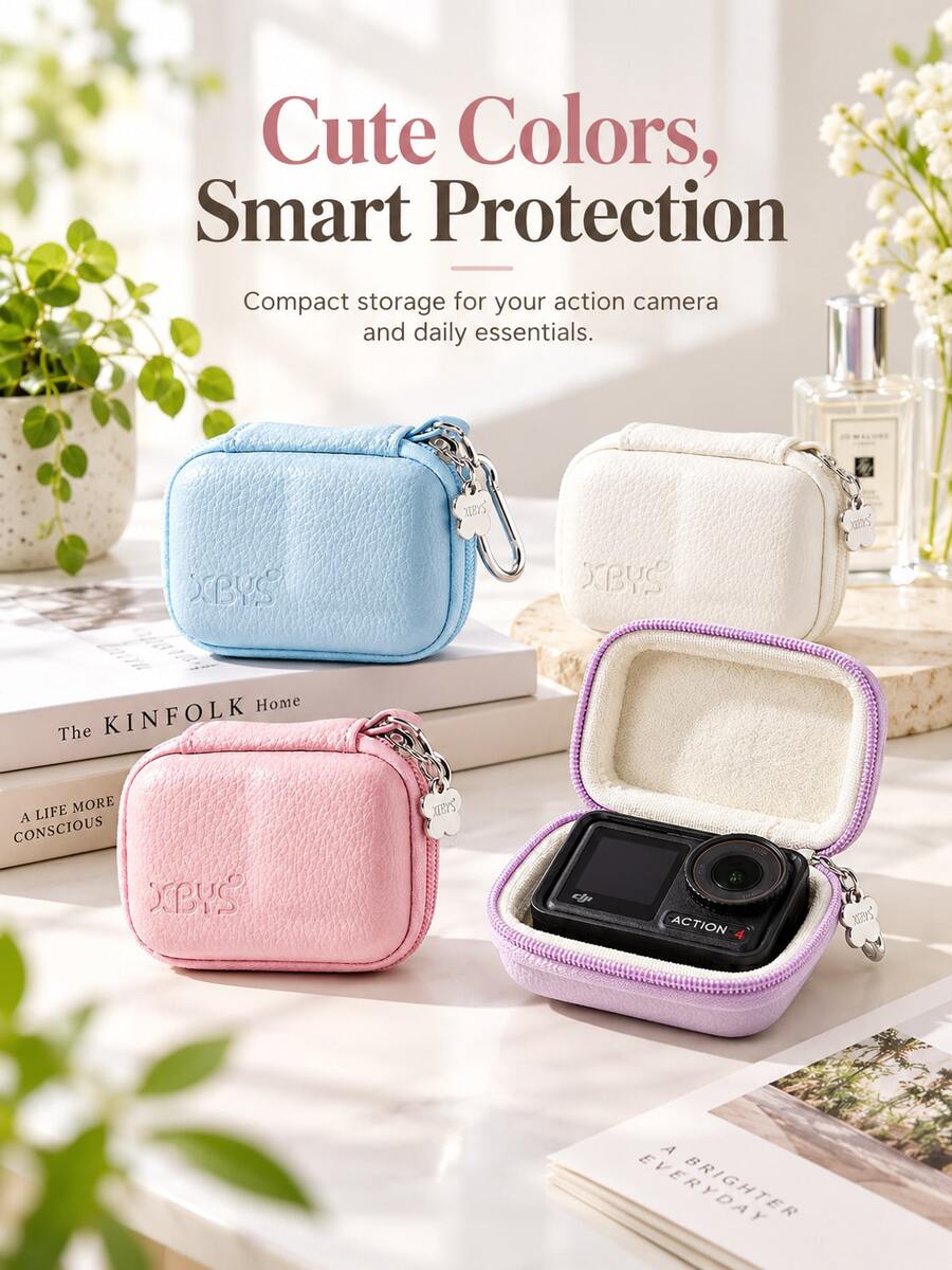 Caja de almacenamiento mini Companion For Life para Body de cámara Action 5 Pro/4/3 con protección de carcasa rígida - Multicolor - Ver 1