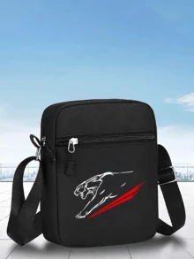 1pc/2pcs Leopard Print Unisex Streetwear Outdoor Sports Baseball Cap & Crossbody Bag, Adjustable, Gift For Yourself Or Friends - Multicolor - View 5