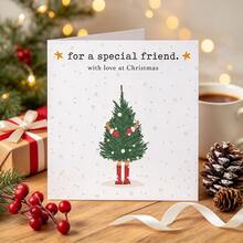 Customized Personalized Christmas Cards: Holiday Christmas Tree, Minimalist Christmas Cards, Holiday Greeting Cards - Greeting Cards - View 6