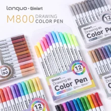 Blue Fruit Colorful Fine Tip Drawing Pens, Multi-Color Box Set, Art Sketching And Outlining Pens, Artist Graffiti Creation Painting Stationery Set - Colored Fineliner Pens - View 1