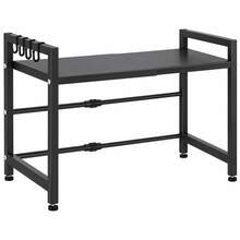 Single Tier Microwave Rack 40-60cm Adjustable Kitchen Storage Shelf - Single Layer - View 6